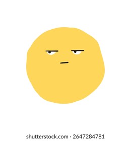 Collection of yellow emoji faces with various expressions: happy, sad, surprised, cool, and loving. Cute and playful emoji designs in a fun style. Hand drawn cute emoticon illustration icon. Vector