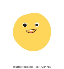 Collection of yellow emoji faces with various expressions: happy, sad, surprised, cool, and loving. Cute and playful emoji designs in a fun style. Hand drawn cute emoticon illustration icon. Vector