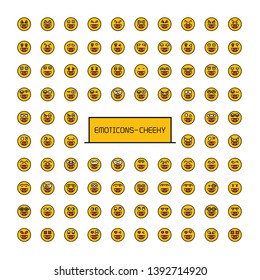 collection of yellow emoticons smiley face