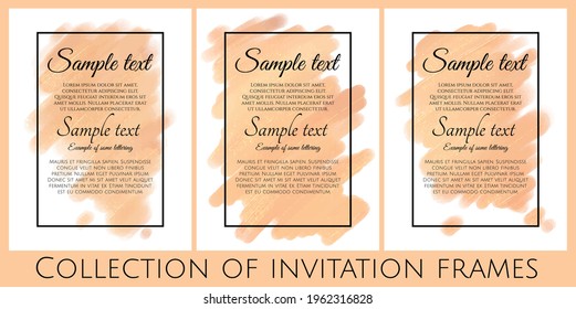collection of yellow invitations with shine texture