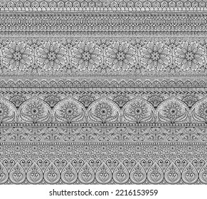 A collection of  zentangle seamless patterns, made from doodle shapes, flowers, and lace lines. Designed easy to use, tileable, and editable great for background, branding, and print project.
