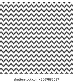 Collection of Zigzag lines icon. Horizontal thin lines wave.vector illustration.Black and white colors.