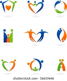 Collections Of Abstract Family Icons