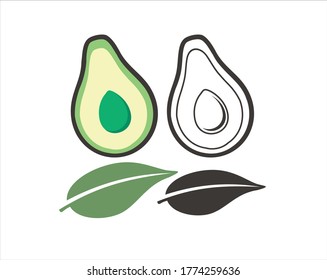 Colecciones de icono aguacate / vector.