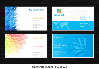 Collections of backgrounds for business cards