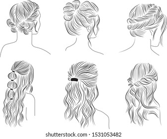 Collections with beautiful women's hairstyles