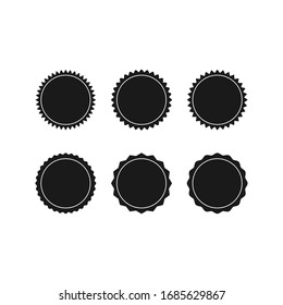 Collections of blank stamps. for your banners, badges. color editable