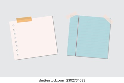 Collections of blank sticky note illustrations