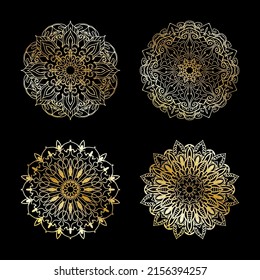 Collections Circular pattern in the form of a mandala for Henna, Mehndi, tattoos. Coloring book page.