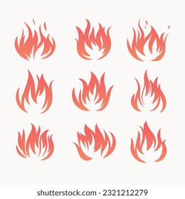 collections of fire symbol for you design