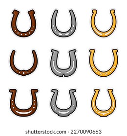 Collections of Horseshoe sticker decals