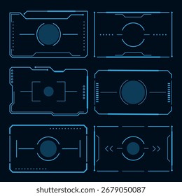 Collections HUD frame futuristic digital interface contol technology