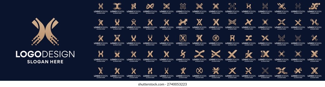 Collections of initial letter X logo design. Usable for business and company logo