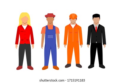 collections of men and women in their professional work,