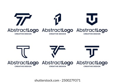 Collections of monogram letter T logo design