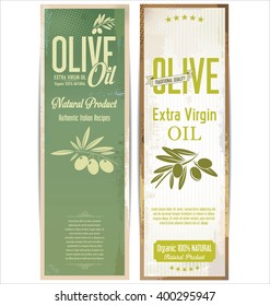 Collections of olive oil labels