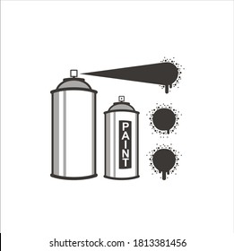 A collections of spray paint icon / vector.