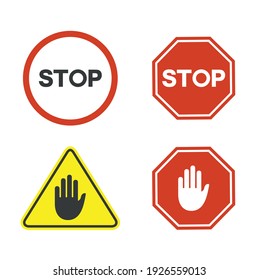 a collections of traffic sign, stop traffic sign.