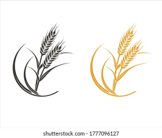 A collections of wheat icon / vector.