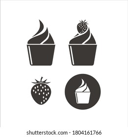 A collections of yogurt icon / vector file.