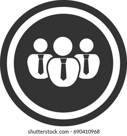 Collective icon , circle sign design 