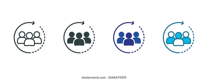 Collective Icon Set Multiple Style Of