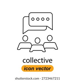 collective icons. Flat illustrations of collective vector icons for the web. Vector illustrations of company icons.