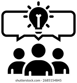 Collective Idea Icon Element For Design