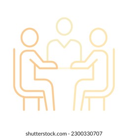 collective problem-solving, collaborative innovation, cross-functional idea sharing, sharing ideas for improvement, and encouraging open dialogue. Vector line icon with editable stroke.