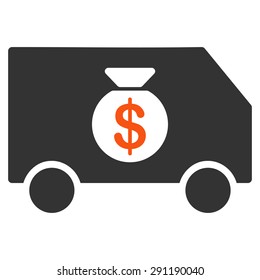 Collector Car icon from Commerce Set. Vector style: bicolor flat symbol, orange and gray colors, rounded angles, white background.