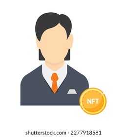 Icono de vector plano del recolector que puede modificar o editar fácilmente 
