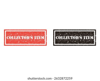 collectors item grunge stamp design, vector, isolated on transparent background