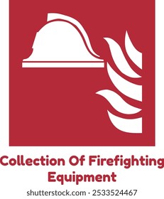 collecttion of fire fightting equipment from iso7010 sign