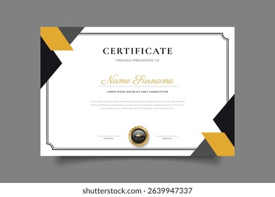 colleection certificate template design vector eps 10