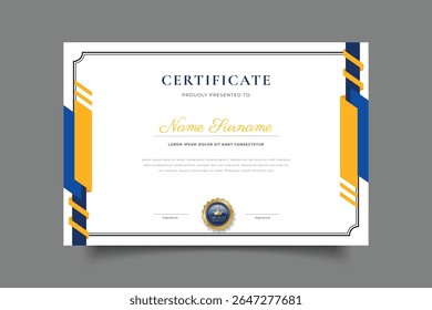 modelo de certificado design vetor eps 10