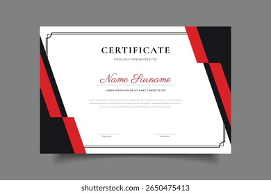 modelo de certificado design vetor eps 10