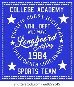 College Academy graphic design vector art