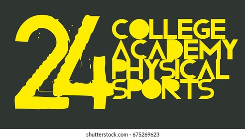 College Academy graphic design vector art