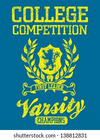 college academy lion club vector art