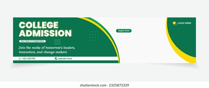 college admission abstract background banner design green yellow color. Join the ranks of tomorrow's leaders, 
innovators, and change-makers