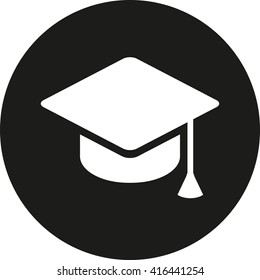 College Alumni Hat Icon.Vector Illustration.