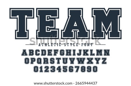 College athletic department initial font patches vintage vector artwork for boy kid children sport wear shirt sweatshirt bomber jacket print embroidery
