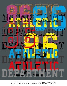 college athletic spirit vector art