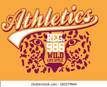 college athletic wild team vector art