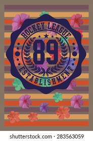 college badge graphic design vector art