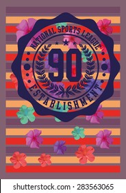 Arte vectorial de Diseño gráfico de insignia universitaria