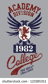 college badge vector art