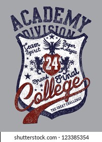 college badge vector art