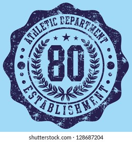 college badge vector art