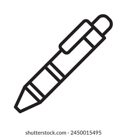 college ballpoint detailed mixed outline icon